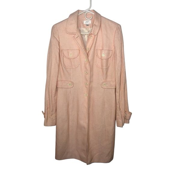 NWOT Ann Taylor Loft Lightweight Houndstooth Coat - Picture 1 of 3